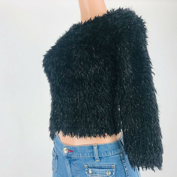 Knitwork Kids Sweater Large Black Cellophane Film - Picture 5 of 7